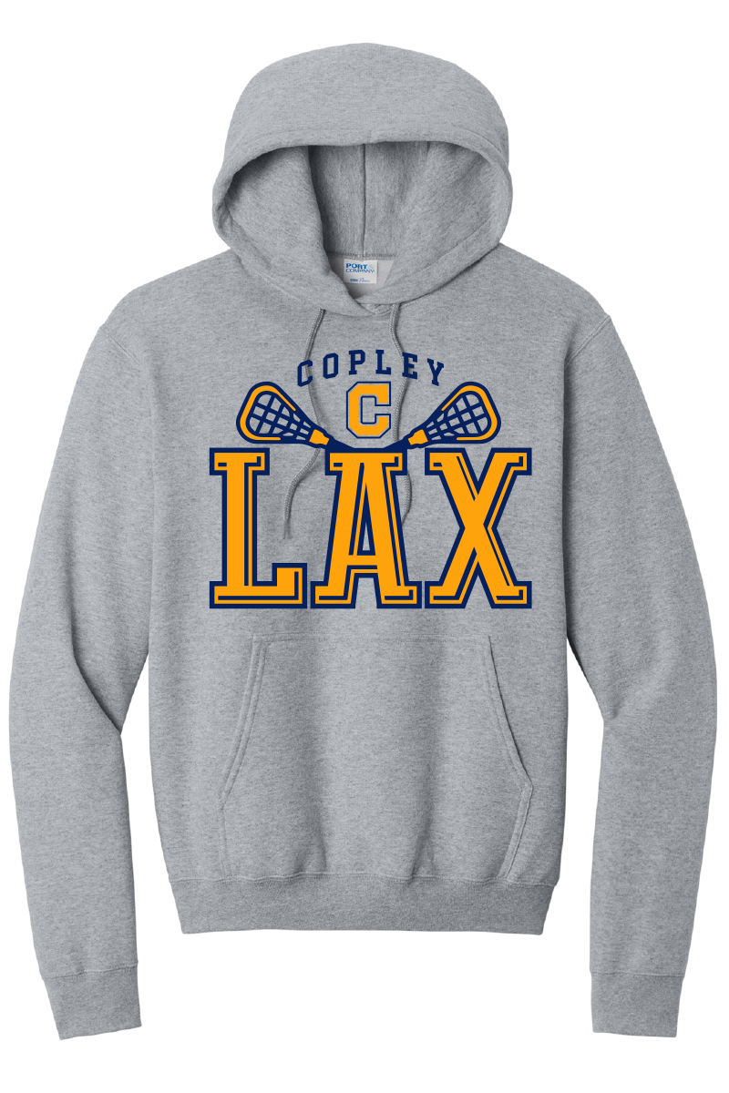 LAX ATHLETIC GRAY HOODIE